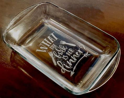 Etched Glass Casserole Dish Workshop Shop Local Raleigh