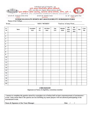 Fillable Online Eligibility Submission Form Fax Email Print Pdffiller