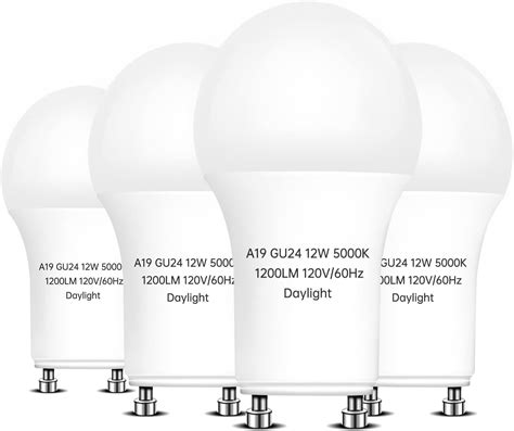 Ampoulight A19 GU24 Twist In Base Light Bulb 1200Lumen Daylight 5000K