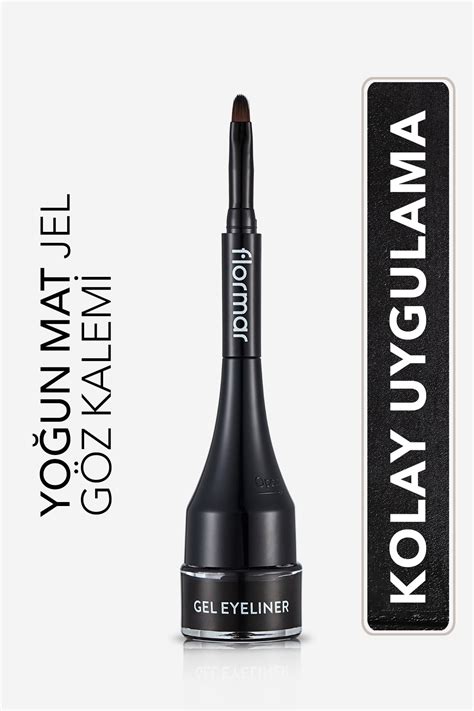 Flormar Özel Fırça Başlıklı Yoğun Pigmentli Mat Jel Eyeliner gel