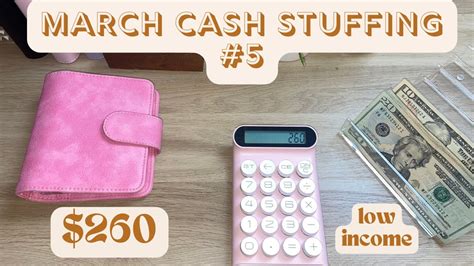 Cash Stuffing March Paycheck Low Income Cash Stuffing Youtube