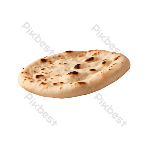 Garlic Butter Naan Visual Delicacy Isolated On A Transparent Background