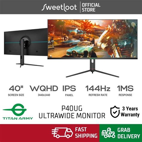 TITAN ARMY P40UG 40 Ultrawide Flat WQHD 2K 144Hz 1ms IPS Gaming