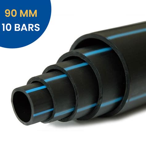 TUYAU POLYÉTHYLÈNE BANDE BLEUE Ø 90 MM 10BARS 1er Choix CP TECH MAROC