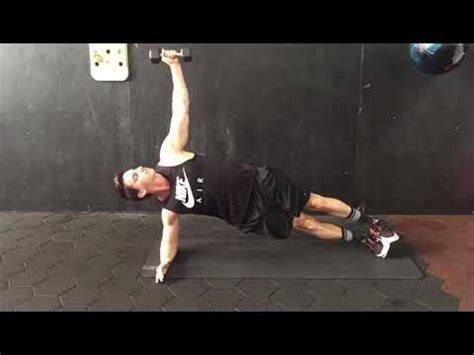 Db Side Plank Twist Youtube