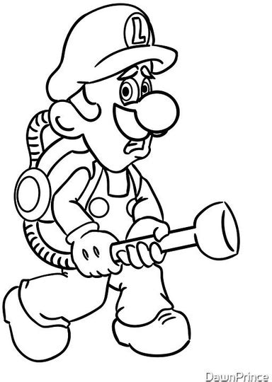 Luigi'S Mansion Dark Moon Coloring Pages