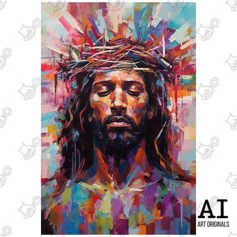 African American Art Black Jesus Painting Digital DOWNLOAD AI - Etsy