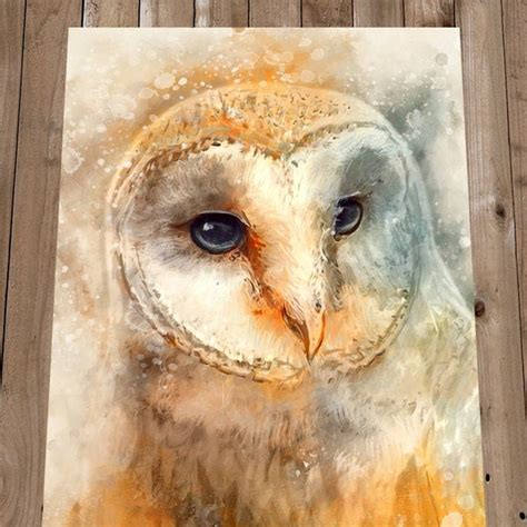 Owl Canvas Painting - Etsy