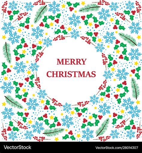 Christmas frame Royalty Free Vector Image - VectorStock