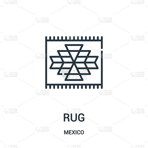 Rug Icon Vector From Mexico Collection Thin Line