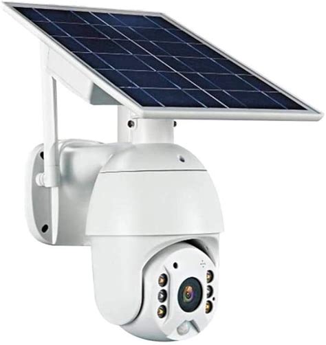 QLPP Caméra Solaire 1080P HD 4G Caméra de Surveillance Solaire