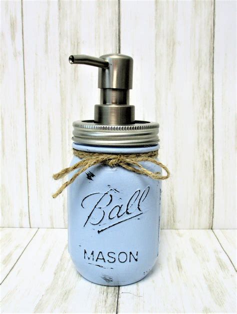 Mason Jar Soap Dispenser Mason Jar Lotion Dispenser Bathroom Etsy