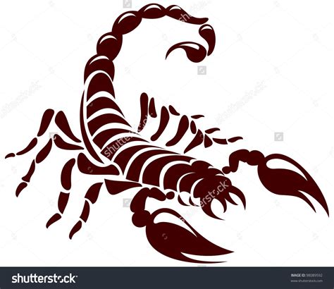 Scorpion Vector Image Tattoo Symbol Logo Stock Vector Royalty Free