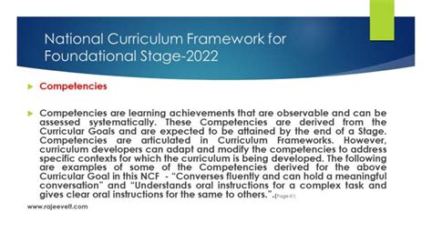 Highlights Of National Curriculum Framework Of Foundational Stage