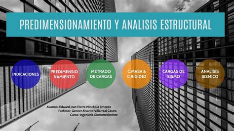 Predimensionamiento y Análisis Estructural Ingeniería