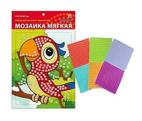 Мозайка мягкая "Попугай" в пакете. купить в Донецке, Макеевке, Горловке ...