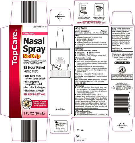 Topcare Nasal Spray Topco Associates Llc