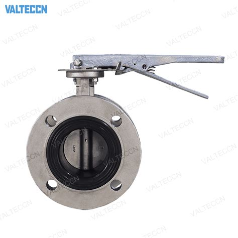 Double Flagned Butterfly Valve With Lever Price Catalog Manufacturers And Suppliers Valteccn