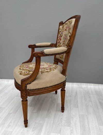 Proantic Fauteuil Cabriolet D Poque Louis Xvi Estampill Jacques A