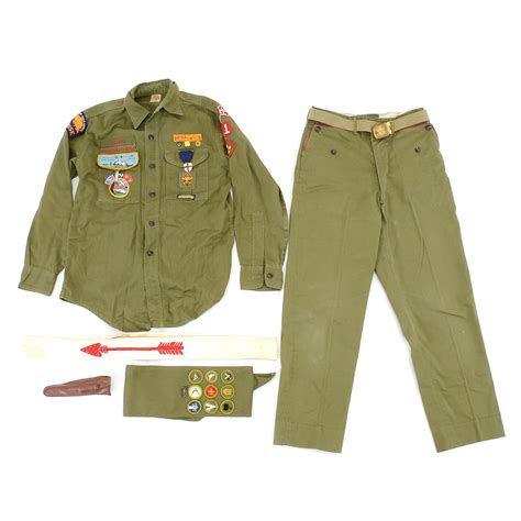 Boy Scouts Of America Uniform with Patches and Pins | EBTH