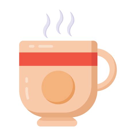 A Hot Tea Icon Design Hot Beverage Concept Vector Art At Vecteezy