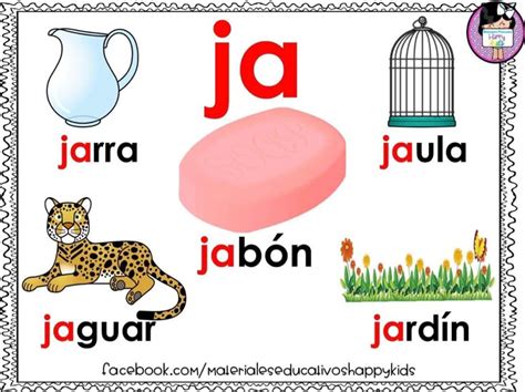 Sílaba ja | Abecedario para imprimir, Actividades de lectura preescolar ...