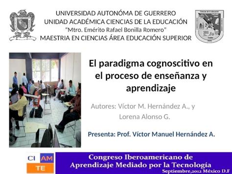 Pptx El Paradigma Cognoscitivo En El Proceso De Ense Anza Aprendizaje