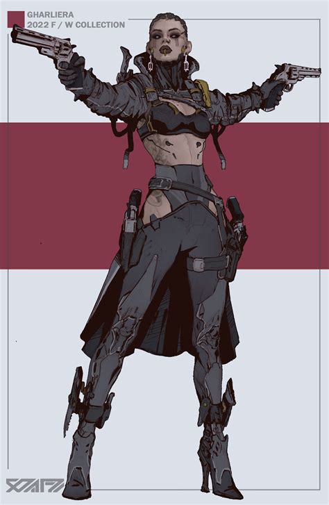 迭代以前的设计, Lee Kimsan | Fantasy character design, Cyberpunk art, Concept ...