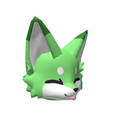 Green Kemono Fox Head Roblox