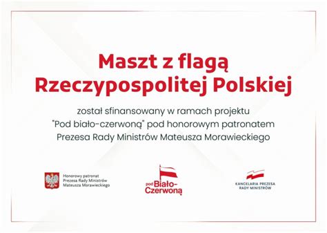 Niemcza pod Biało Czerwoną Podniesienie flagi RP w Niemczy