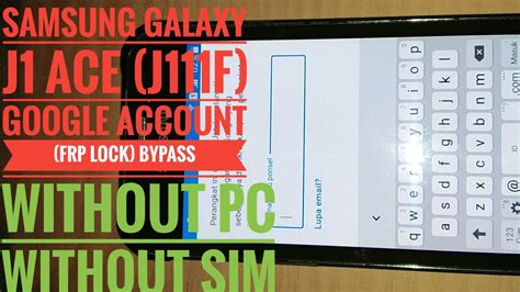 Samsung J Ace J F Frp Lock Bypass Without Computer Mobile