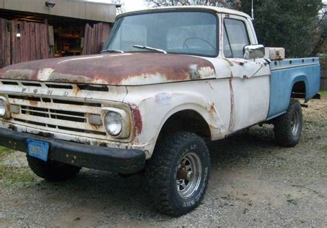 1962 Ford F100 4x4 62 F 100 Four Wheel Drive Classic Ford F 100 1962