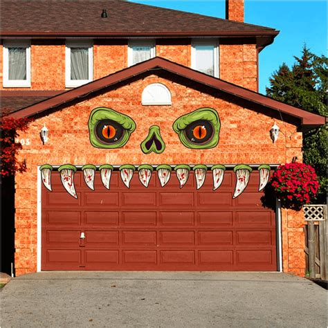 Halloween Garage Door Decorations Make Your Home Spooky Overhead