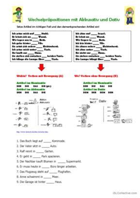 Wechselpr Positionen Deutsch Daf Arbeitsbl Tter Pdf Doc