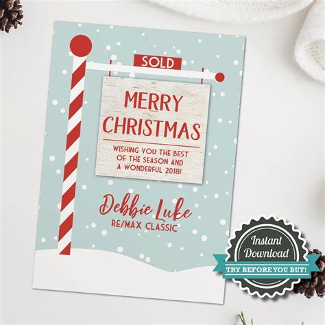 Realtor Christmas Cards Real Estate Christmas Cards Realtor Etsy Canada