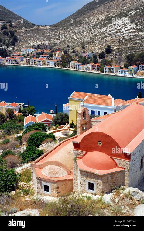 St Nicholas Church Above The Bay Town Megisti On Kastelorizo Island