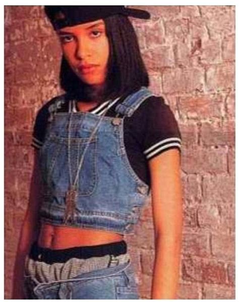 Aaliyah Crop Denim Aaliyah Style Fashion 90s Fashion