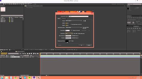 After Effects Cs Tutorial Creating A New Composition Youtube