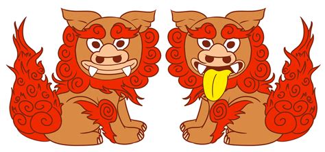 Download Komainu Lion Dogs Japanese Folklore Royalty Free Stock