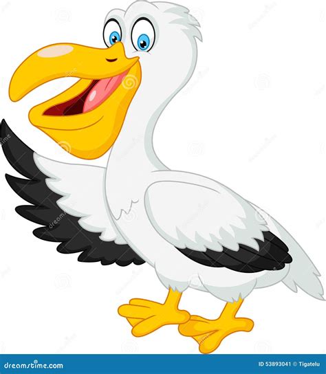 Cute Pelican Cartoon Stock Image | CartoonDealer.com #59607055