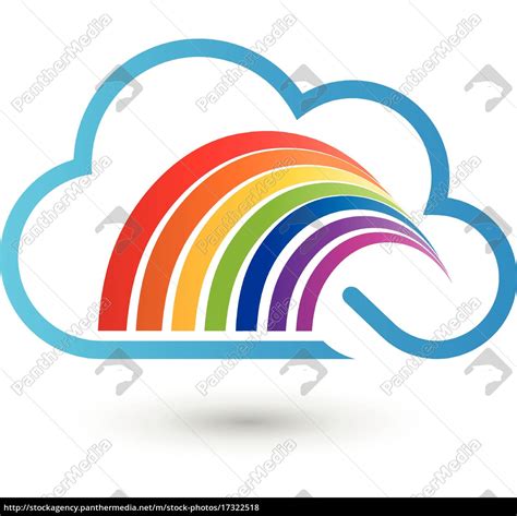 Wolke und Regenbogen Maler Logo - Stock Photo - #17322518 | Bildagentur ...