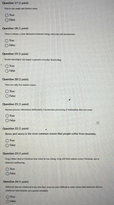 Solved Question Point True False Question Chegg