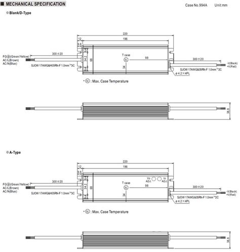 Hlg H Meanwell Hlg H Series Price And Datasheet Ycict