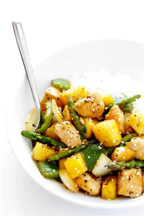 Pineapple Ginger Chicken Stir Fry Gimme Some Oven