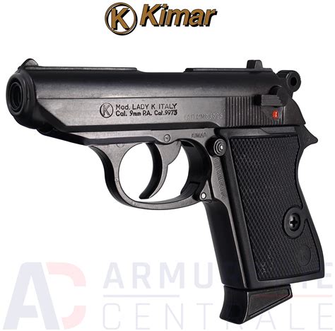 Pistolet Ppk Blanc Kimar Lady K Noir Mm Pak Armurerie Centrale