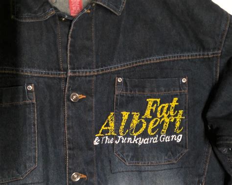 Vintage Fat Albert Jean Jacket Men Platinum Fubu XL H Gem