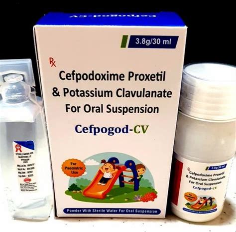 Cefpogod Cv Cefpodoxime Proxetil Potassium Clavulanate Suspension