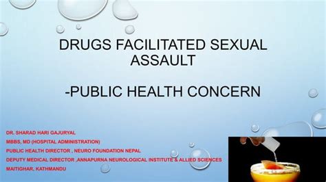 Drugs Facilitated Sexual Assault Ppt