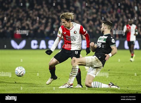 ROTTERDAM 29 2 2024 Stadium De Kuip Dutch KNVB Beker Half Final