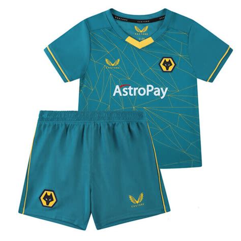 Wolverhampton Wanderers Away Kids Football Kit 22/23 - SoccerLord